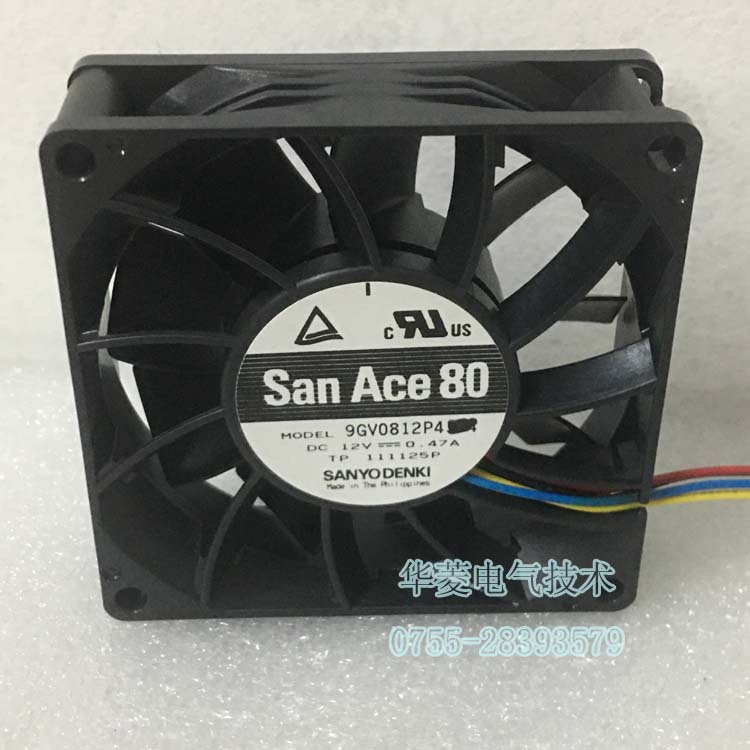 SanAce8025風扇 山洋工業風機 小型軸流風機DC12V日本三洋風機9A