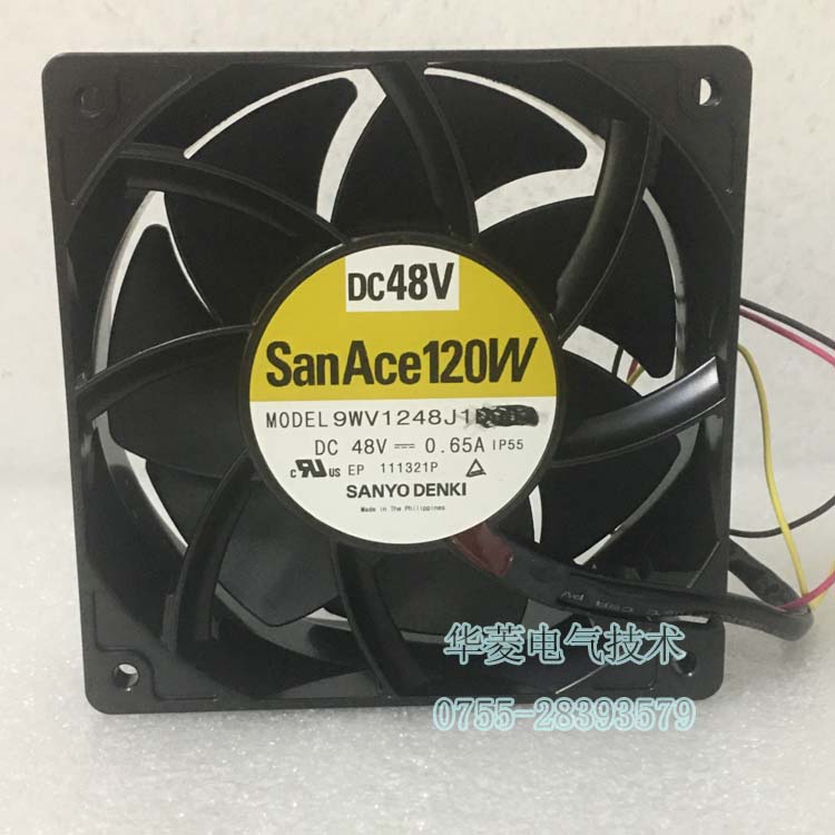 SanAce120W 山洋散熱風扇12038直流風機DC12V防水風扇9WV1